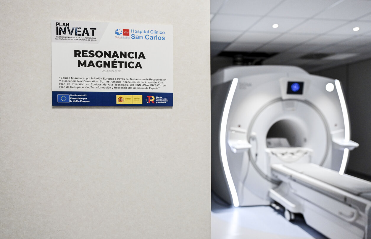 Medical Equipment financed by the RRF/European Next Generation funds in an hospital of Madrid (Spain)