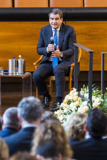Foto 5: Official visit by Roberta METSOLA, EP President to Italy - Q&A Session with Students Europe: Open questions for a Common future, at the Università Cattolica of Milan