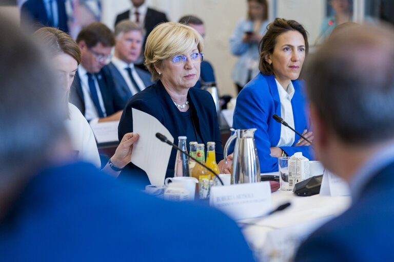 Fotografie 19: EP Conference of Presidents meets with the incoming Danish Presidency of the Council - Meeting with Meeting with Mette FREDERIKSEN, Danish Prime Minister and Danish Government